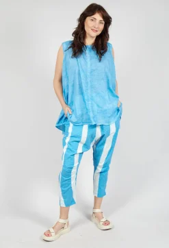 Drop Crotch Pull On Trousers in Malibu Print