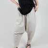 Drop Crotch Trouser in Grey
