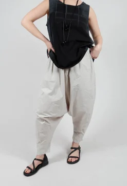 Drop Crotch Trouser in Grey