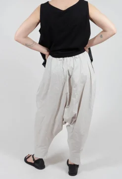 Drop Crotch Trouser in Grey