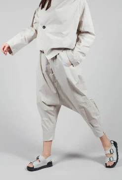 Drop Crotch Trouser in Grey