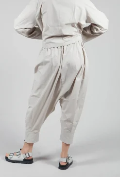 Drop Crotch Trouser in Grey