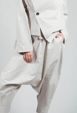 Drop Crotch Trouser in Grey