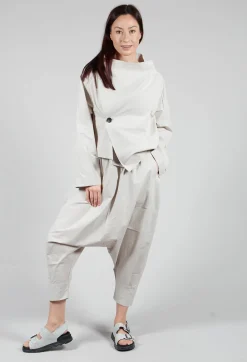 Drop Crotch Trouser in Grey
