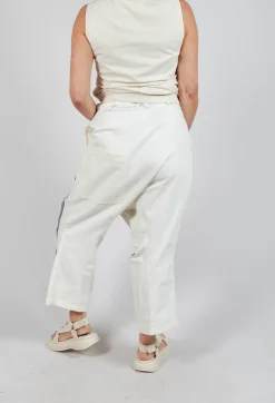 Drop Crotch Trousers in Asteroid Paint