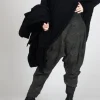 Drop Crotch Trousers in Camp Print