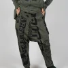 Drop Crotch Trousers in Camp Big Print
