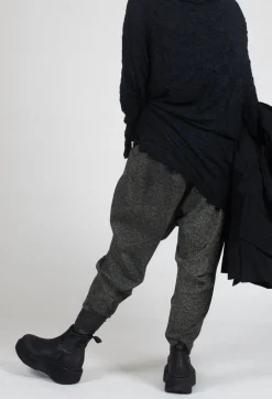 Drop Crotch Trousers in Camp Print