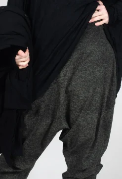 Drop Crotch Trousers in Camp Print