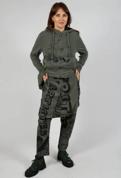 Drop Crotch Trousers in Camp Big Print