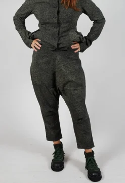 Drop Crotch Trousers in Camp Print