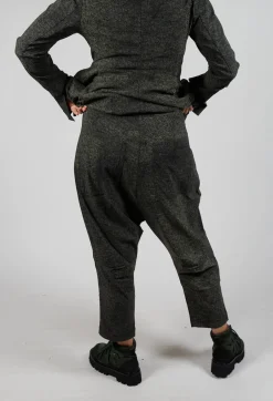 Drop Crotch Trousers in Camp Print