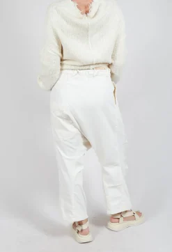 Drop Crotch Trousers in Galaxy Paint