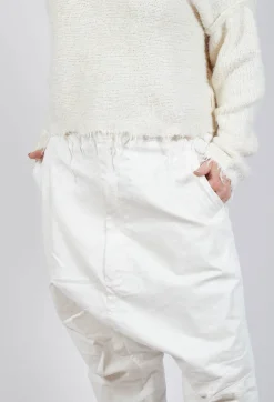 Drop Crotch Trousers in Galaxy Paint
