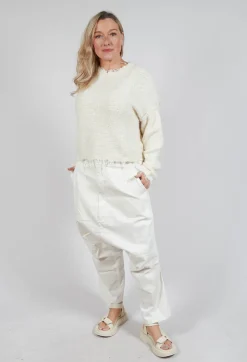 Drop Crotch Trousers in Galaxy Paint