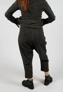 Drop Crotch Trousers in Jungle Print