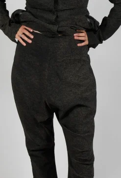 Drop Crotch Trousers in Jungle Print