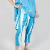 Drop Crotch Trousers with Feature Pockets in Malibu Print