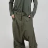 Drop Crotch Utility Trousers in Jungle