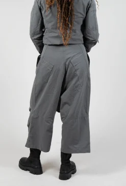 Drop Crotch Utility Trousers in Rock