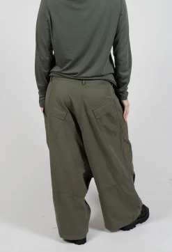 Drop Crotch Utility Trousers in Jungle