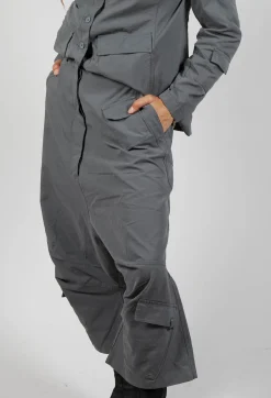 Drop Crotch Utility Trousers in Rock