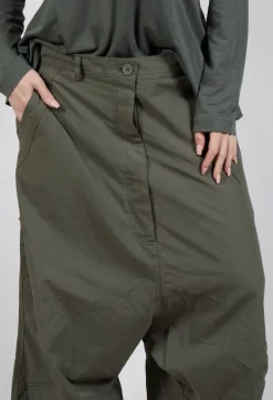 Drop Crotch Utility Trousers in Jungle