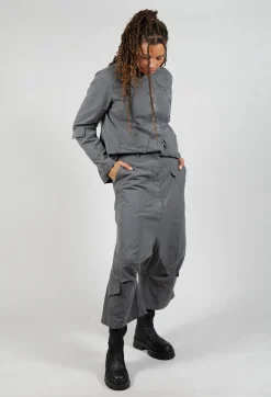 Drop Crotch Utility Trousers in Rock