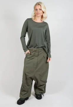 Drop Crotch Utility Trousers in Jungle