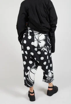 Drop-Crotch Polka Dot in Original Black