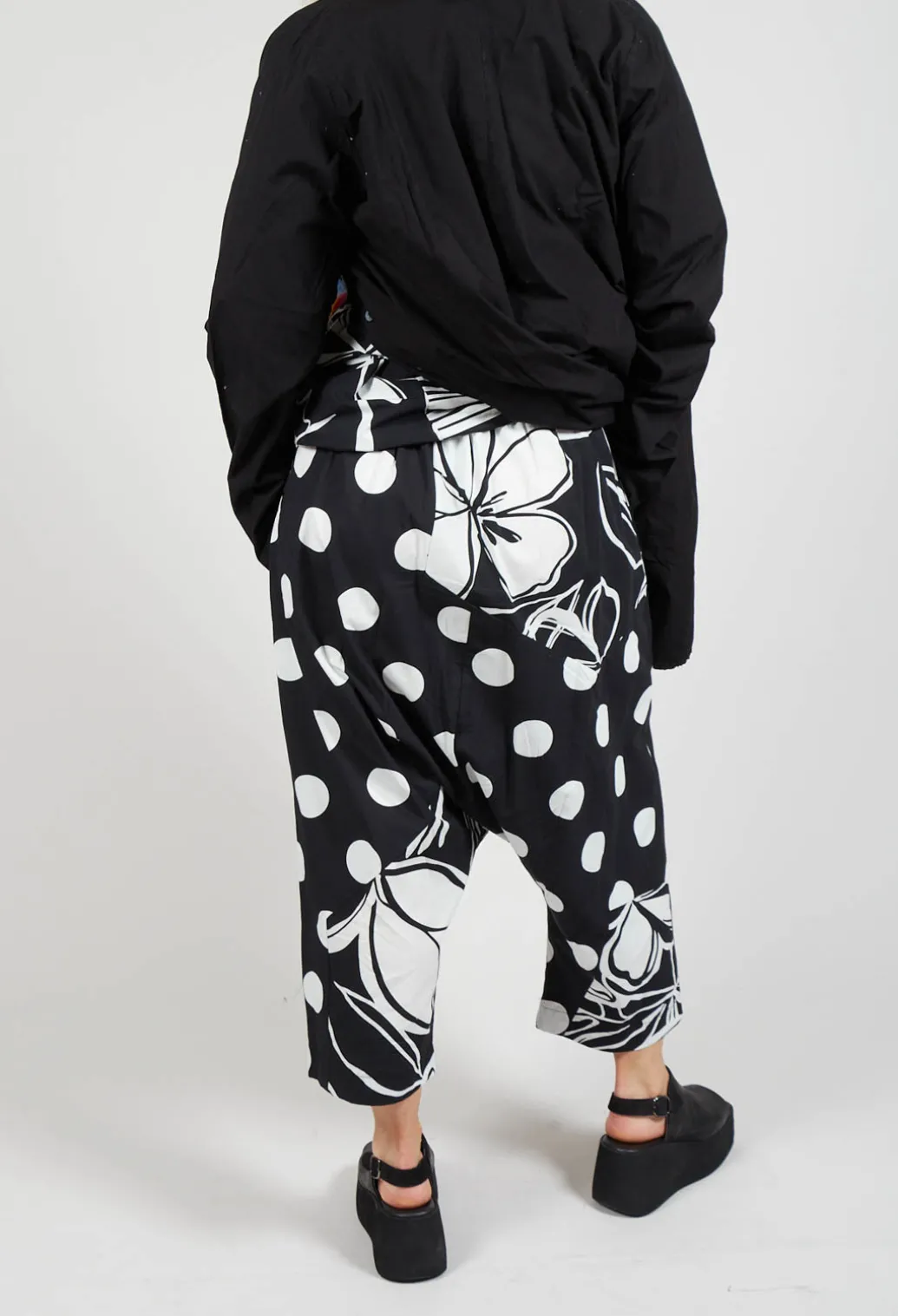Drop-Crotch Polka Dot in Original Black