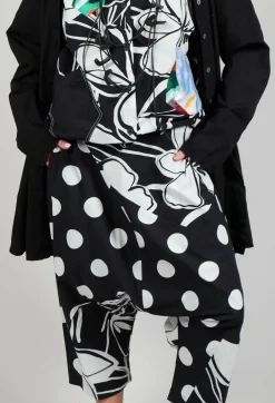 Drop-Crotch Polka Dot in Original Black