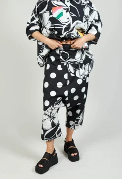 Drop-Crotch Polka Dot in Original Black