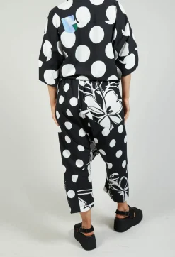 Drop-Crotch Polka Dot in Original Black