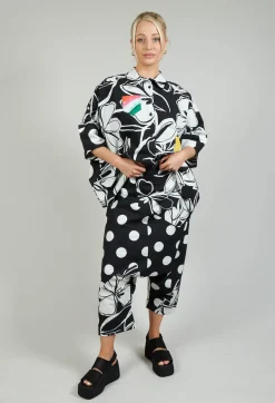 Drop-Crotch Polka Dot in Original Black