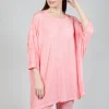 Drop-Shoulder Flow Blouse in Rose 50% Cloud