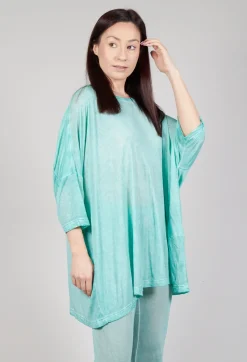 Drop-Shoulder Flow Blouse in Tulip 50% Cloud