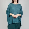 Drop-Shoulder Flow Blouse in Tulip Cloud