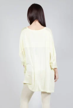 Drop-Shoulder Flow Blouse in Lilly 50% Cloud