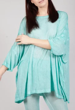 Drop-Shoulder Flow Blouse in Tulip 50% Cloud