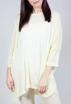 Drop-Shoulder Flow Blouse in Lilly 50% Cloud
