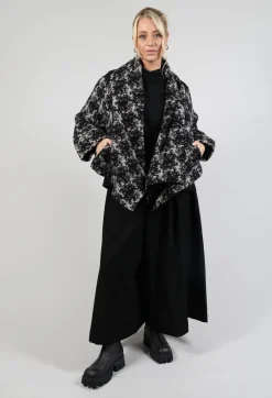 Dual Fabric Jacket in Black