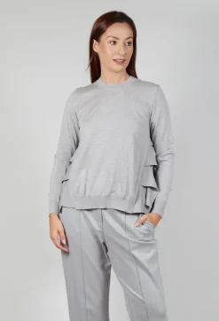 Dual Fabric Jumper in Perla