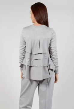 Dual Fabric Jumper in Perla