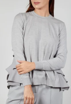 Dual Fabric Jumper in Perla