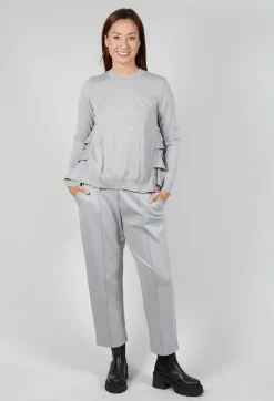Dual Fabric Jumper in Perla