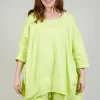 Dual Fabric Relaxed Fit T Shirt in Sun