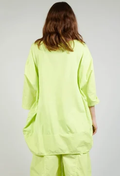 Dual Fabric Relaxed Fit T Shirt in Sun