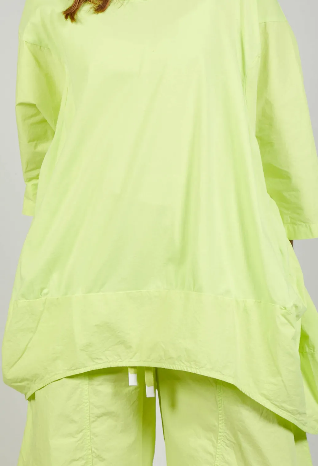 Dual Fabric Relaxed Fit T Shirt in Sun