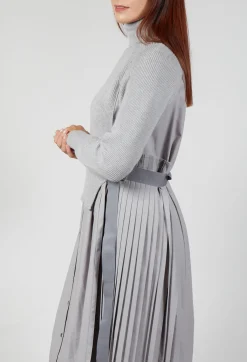 Dual Jumper Shirt Dress in Perla